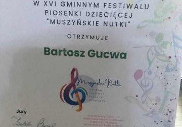  XVI Gminny Festiwal Piosenki Dziecięcej ,,Muszyńskie Nutki”