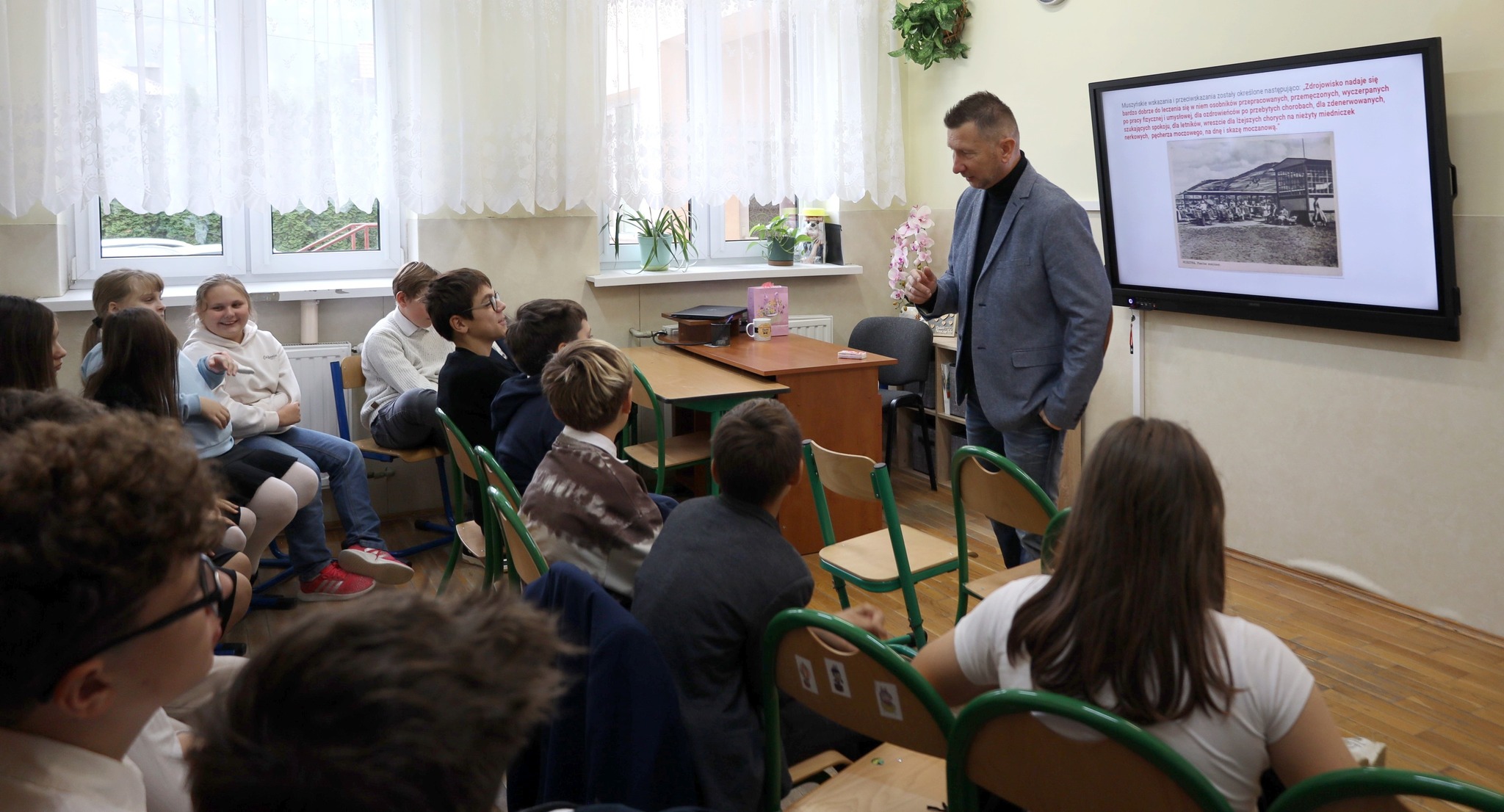 Wykład na temat powstania uzdrowiska muszyńskiego